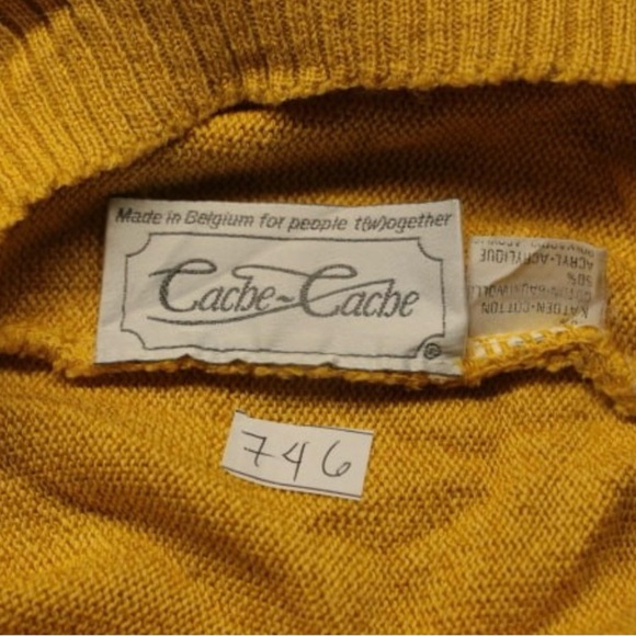 Cache Cache Textured Pullover Crew neck Sweater Sz 1 Mustard Jumper
Ribbed Hem - Picture 4 of 10